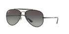 Ray-ban 58 Black Matte Pilot Sunglasses - Rb3584n