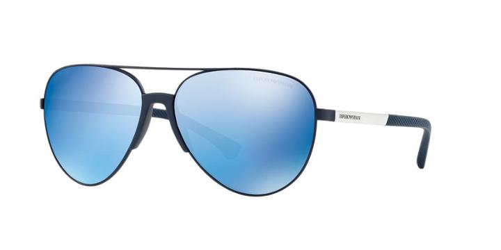 Emporio Armani 61 Blue Aviator Sunglasses - Ea2059