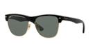 Ray-ban 57 Clubmaster Overs Black Square Sunglasses - Rb4175
