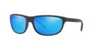 Arnette 63 Grip Tape Black Matte Rectangle Sunglasses - An4246
