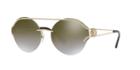 Versace 61 Gold Round Sunglasses - Ve2184