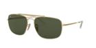 Ray-ban 61 The Colonel Gold Square Sunglasses - Rb3560