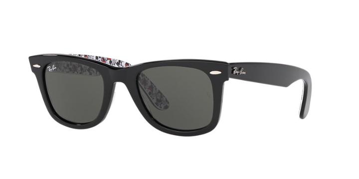 Ray-ban 50 Wayfarer Black Square Sunglasses - Rb2140