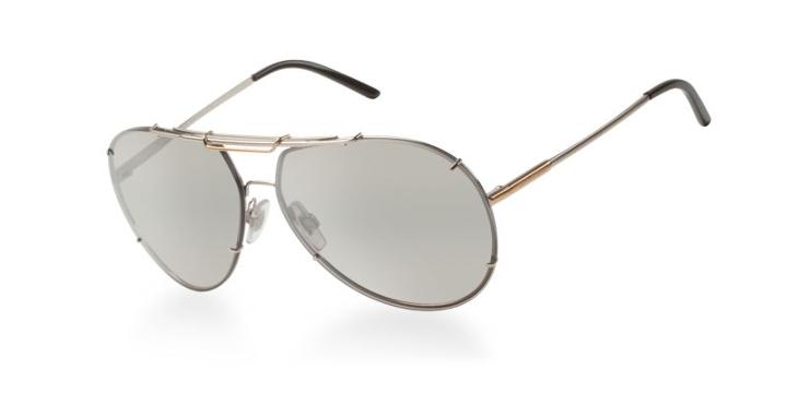 Dolce &amp; Gabbana Dg2075 Silver Aviator Sunglasses