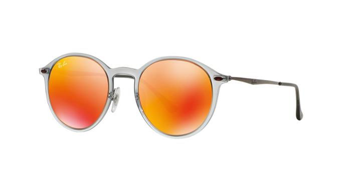 Ray-ban Grey Round Sunglasses - Rb4224
