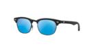 Ray-ban Jr. Black Matte Square Sunglasses - Rj9050s