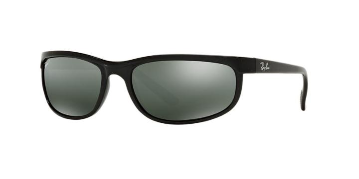 Ray-ban Predator 2 Black Oval Sunglasses, Polarized - Rb2027