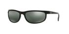 Ray-ban Predator 2 Black Oval Sunglasses, Polarized - Rb2027