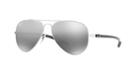 Ray-ban Rb8317ch 58 Silver Aviator Sunglasses