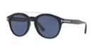 Tom Ford Newman 53 Black Round Sunglasses - Ft0515