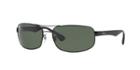 Ray-ban Black Rectangle Sunglasses - Rb3445
