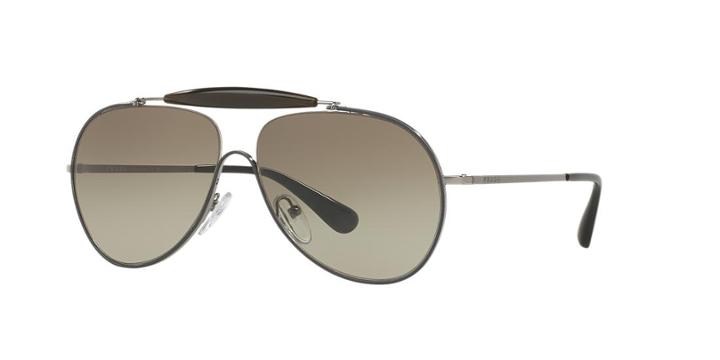 Prada Grey Aviator Sunglasses - Pr 56ss