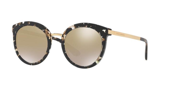 Dolce &amp; Gabbana 52 Multicolor Round Sunglasses - Dg4268