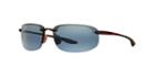 Maui Jim Hookipa Tortoise Matte Rectangle Sunglasses, Polarized