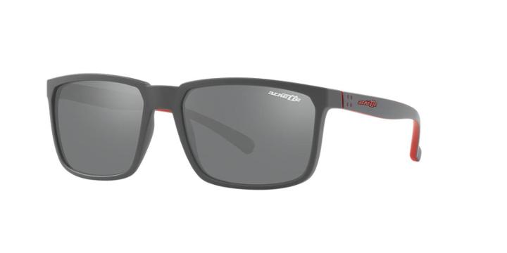Arnette 58 Stripe Grey Rectangle Sunglasses - An4251