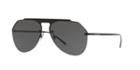 Dolce &amp; Gabbana 34 Black Matte Pilot Sunglasses - Dg2213