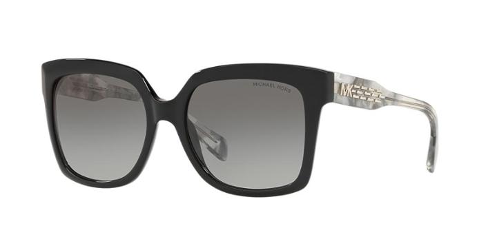 Michael Kors 55 Cortina Black Square Sunglasses - Mk2082