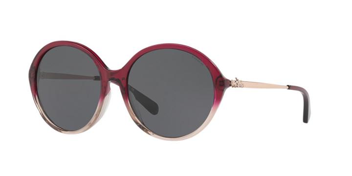 Coach 56 Red Round Sunglasses - Hc8214