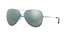 Michael Kors 59 La Jolla Silver Aviator Sunglasses - Mk1026