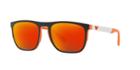 Emporio Armani 55 Orange Square Sunglasses - Ea4114