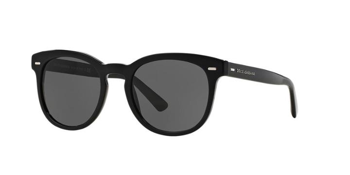 Dolce & Gabbana Black Round Sunglasses - Dg4254