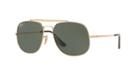 Ray-ban 57 General Gold Square Sunglasses - Rb3561