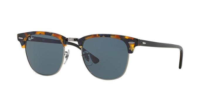 Ray-ban Clubmaster Blue Square Sunglasses - Rb3016