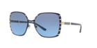 Tory Burch 57 Blue Square Sunglasses - Ty6055