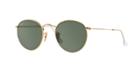 Ray-ban Gold Round Sunglasses - Rb3447