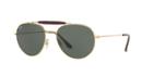Ray-ban Gold Round Sunglasses - Rb3540