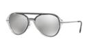 Prada Linea Rossa Ps 04ts 57 Grey Aviator Sunglasses