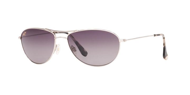 Maui Jim Baby Beach Silver Square Sunglasses, Polarized