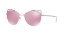 Michael Kors 55 St. Lucia Silver Cat-eye Sunglasses - Mk1035