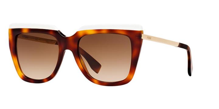 Fendi Multicolor Rectangle Sunglasses - Fd 0087