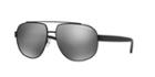 Armani Exchange Black Matte Aviator Sunglasses - Ax2019s