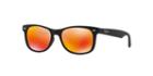 Ray-ban Jr. Black Matte Square Sunglasses - Rj9052s