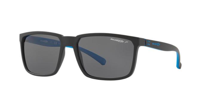 Arnette 58 Stripe Black Matte Rectangle Sunglasses - An4251