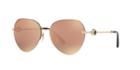 Bvlgari 58 Rose Gold Square Sunglasses - Bv6108