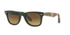 Ray-ban Rb2140 50 Camo Wayfarer Green Square Sunglasses