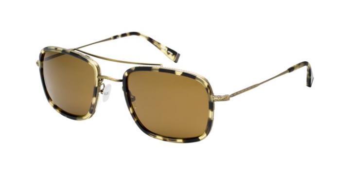 John Varvatos Jv789 Yellow Aviator Sunglasses