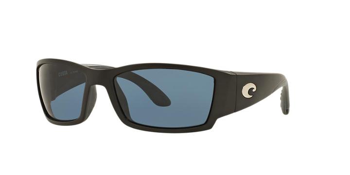 Costa Del Mar Corbina Polarized Black Matte Rectangle Sunglasses