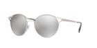 Prada Pr 62ss 53 Cinema Silver Round Sunglasses