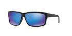 Costa Cut Polarized 61 Black Rectangle Sunglasses