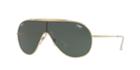 Ray-ban 33 Gold Pilot Sunglasses - Rb3597