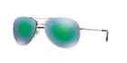 Prada Linea Rossa Silver Aviator Sunglasses - Ps 50rs