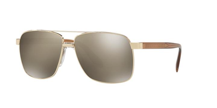 Versace 59 Gold Round Sunglasses - Ve2174