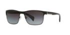 Prada Black Matte Rectangle Sunglasses, Polarized - Pr 51os