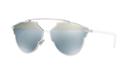 Dior Sorealstud 59 Silver Round Sunglasses