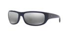 Ray-ban Rb4283ch 64 Blue Wrap Sunglasses