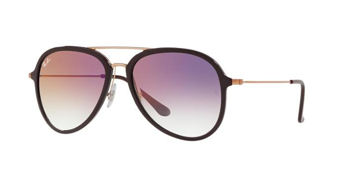 Ray-ban 57 Brown Aviator Sunglasses - Rb4298